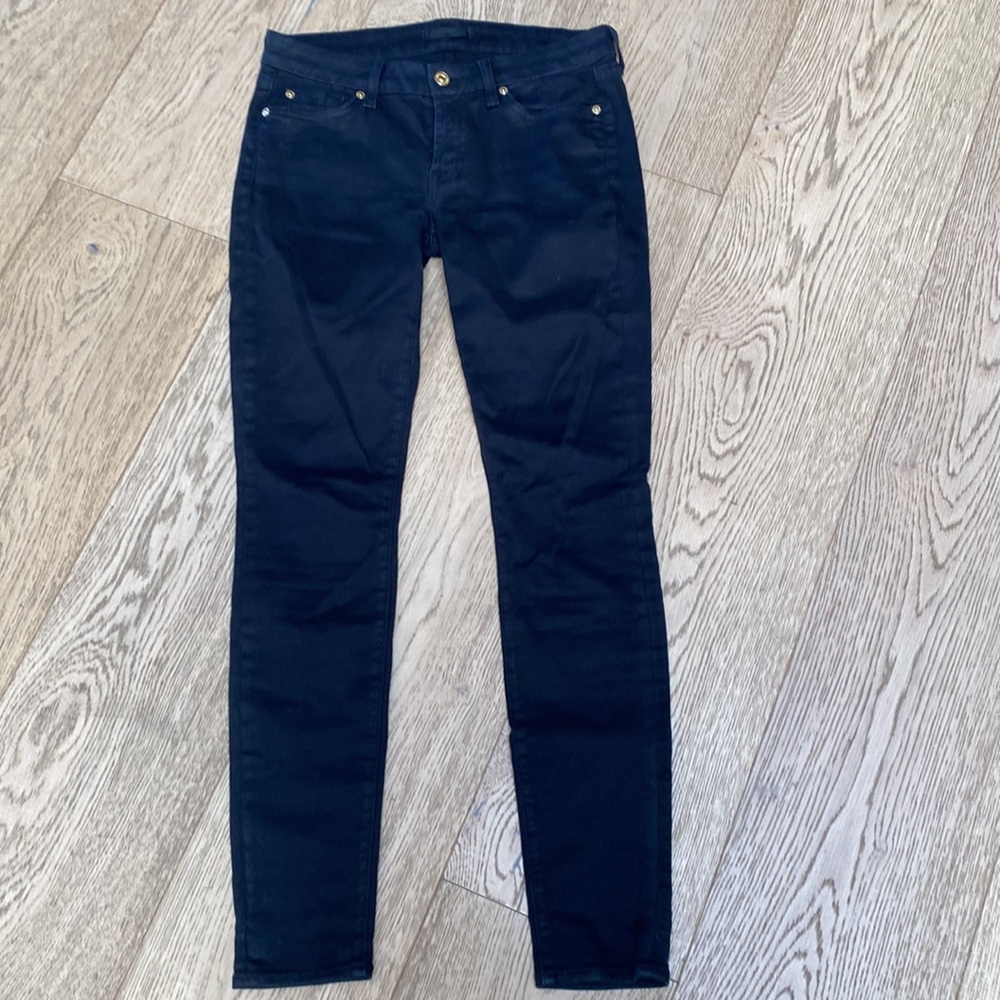 7 for mankind black skinny jeans